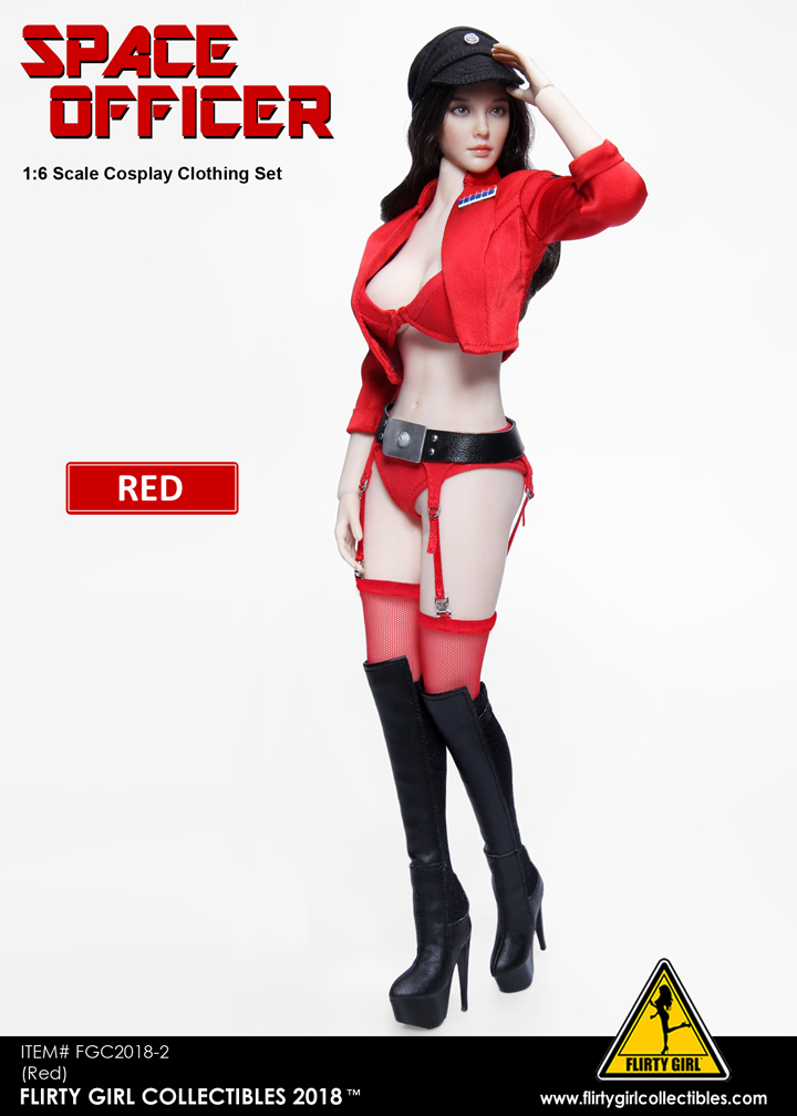 Fgc Red Flirty Girl S Female Space Officer Toysfanatic